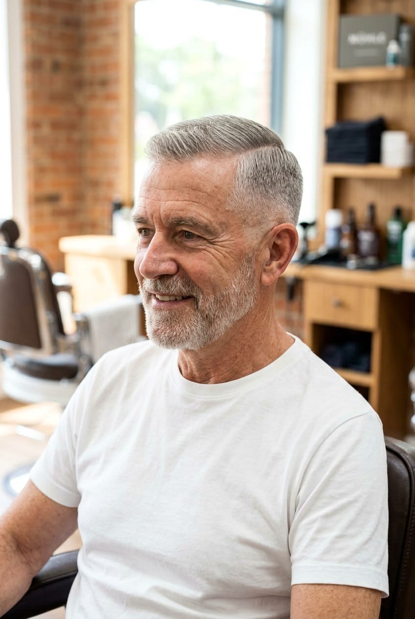 Corte de pelo y barba arreglada en Corte Studio 537, A Coruña